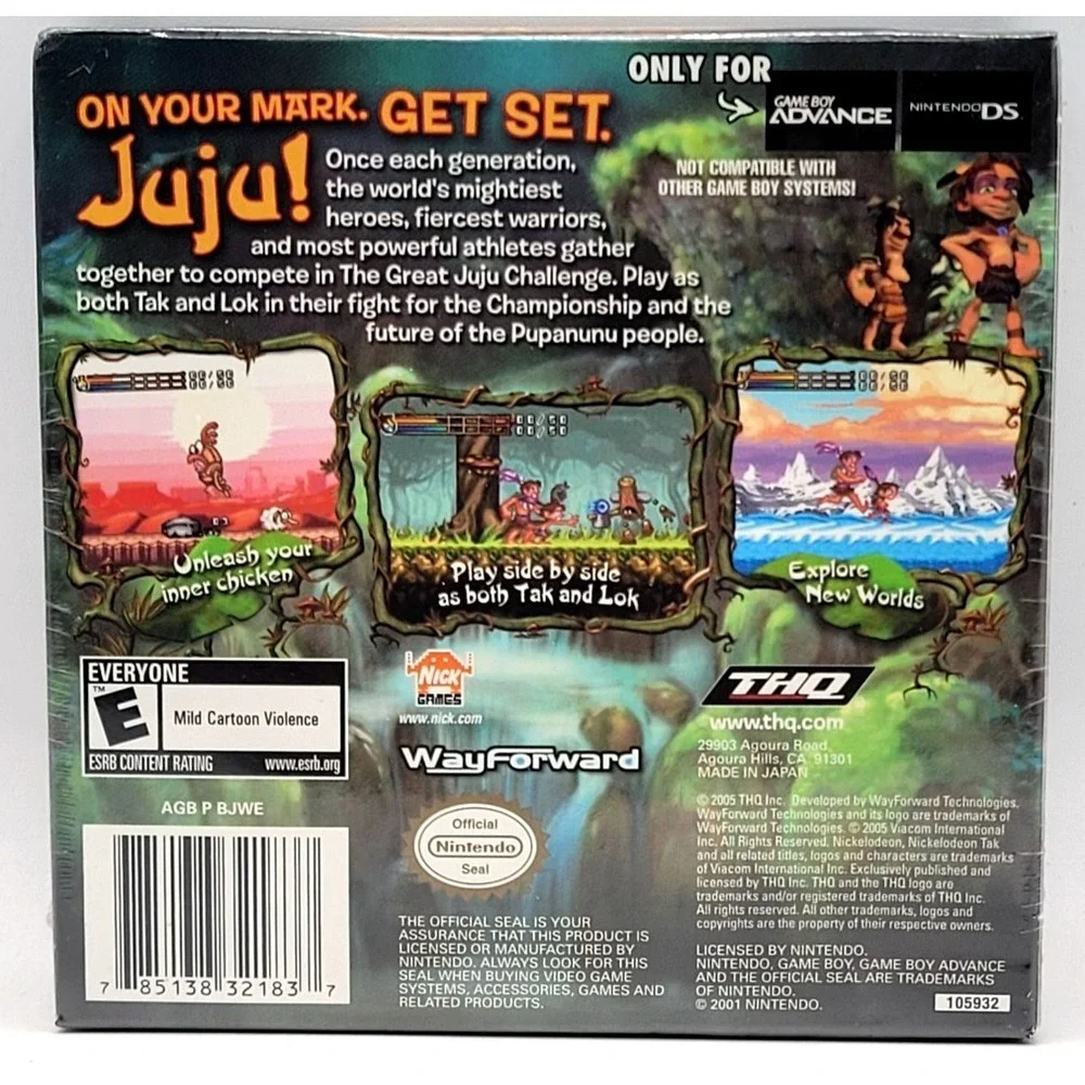 Tak: The Great JuJu Challenge‎ (Game Boy Advance GBA) FACTORY SEALED NEW